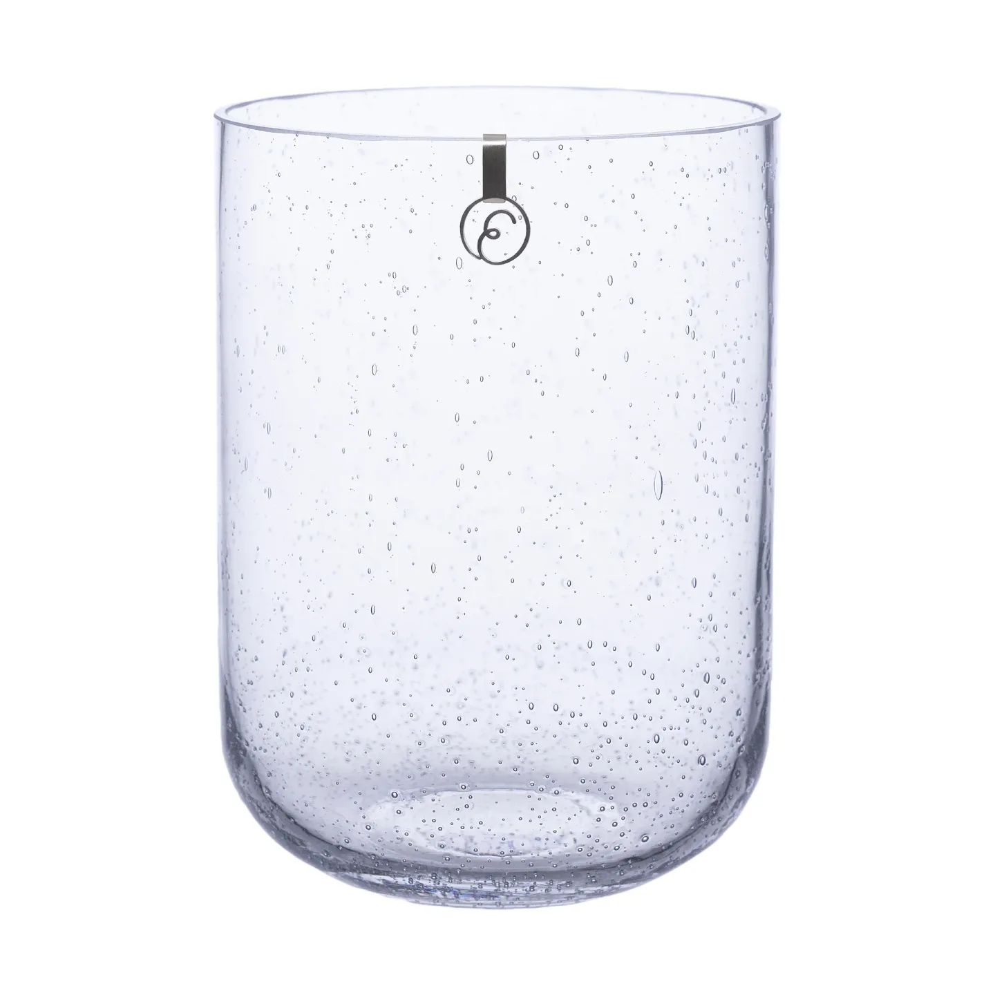 ERNST Ernst Vase aus Glas mit Blasen 18 cm Klar