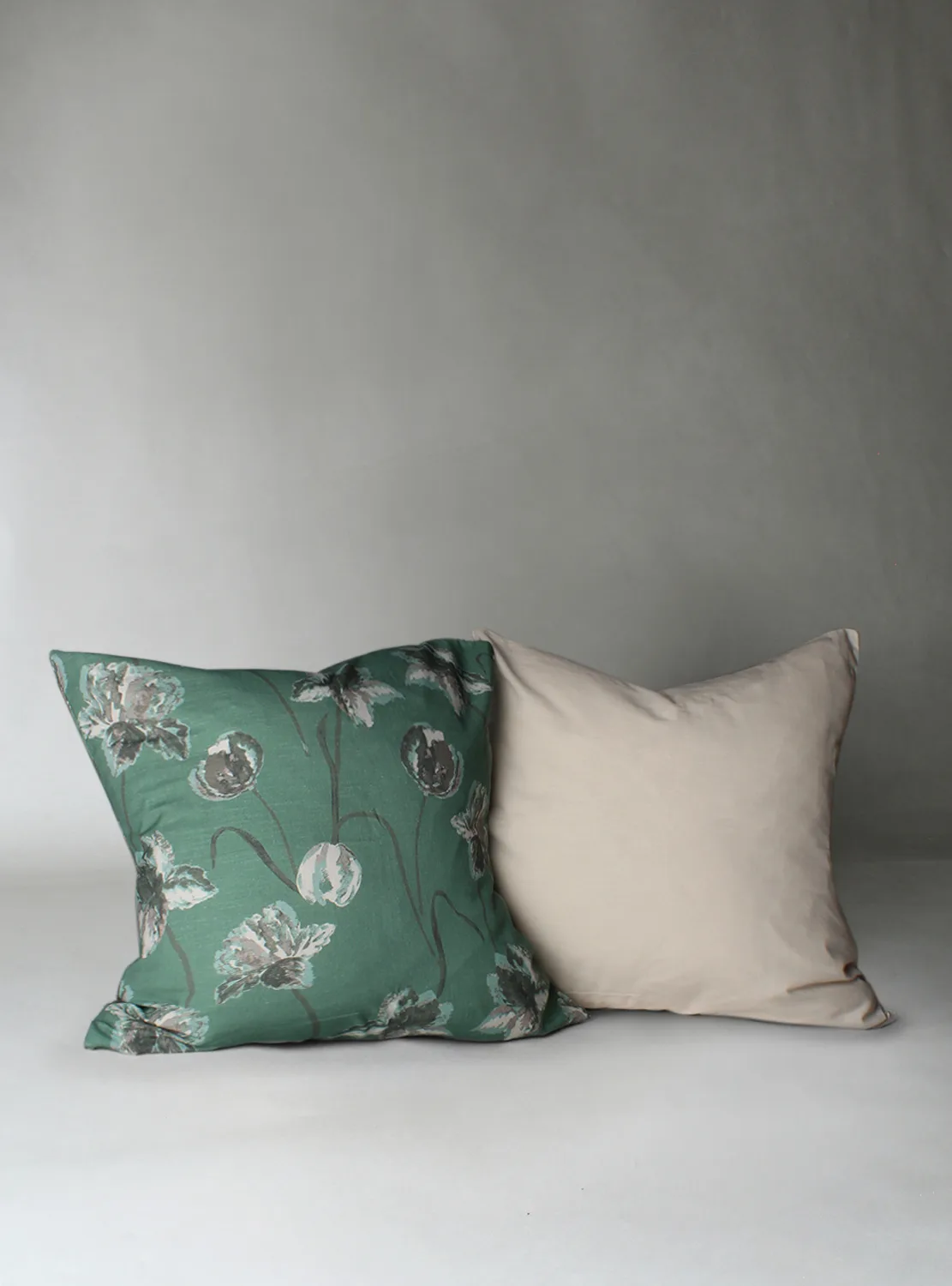 Putetrekk x 2 - Alegria (grønn) (Størrelse: 45 x 45 cm)