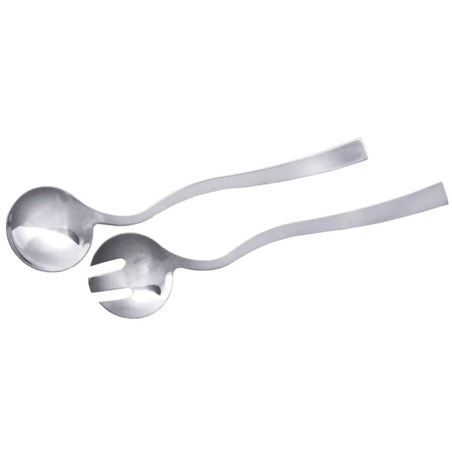 Salatbesteck Contacto Bander Silber Edelstahl
