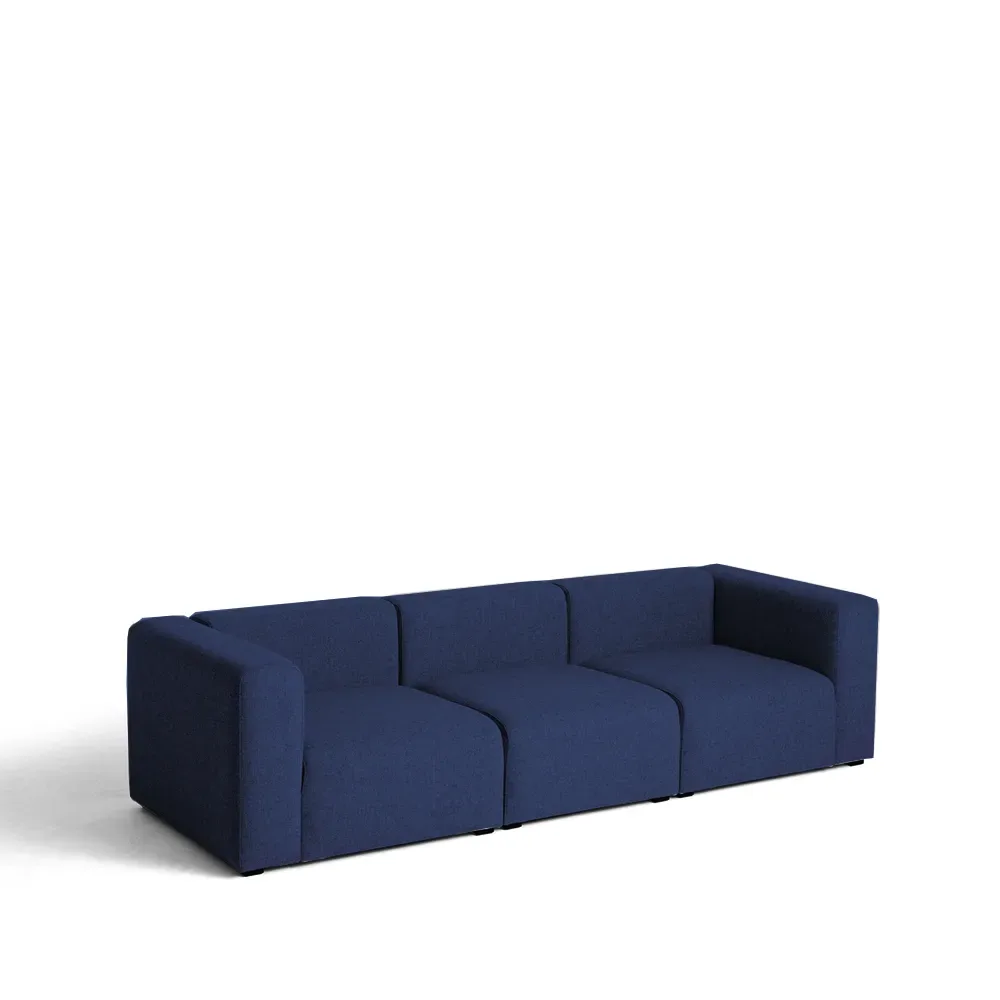 HAY Mags 3-Sitzer Sofa Stoff Hallingdal 65 764 blue