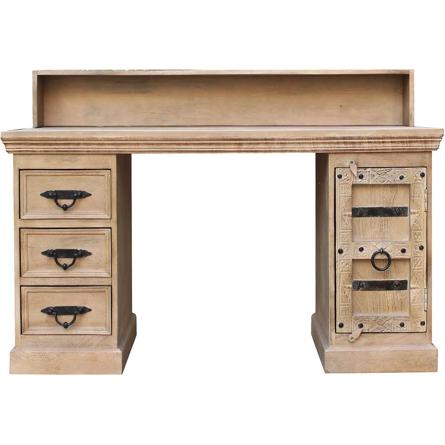 Schreibtisch Anela natur Mango B 132 T 65 cm