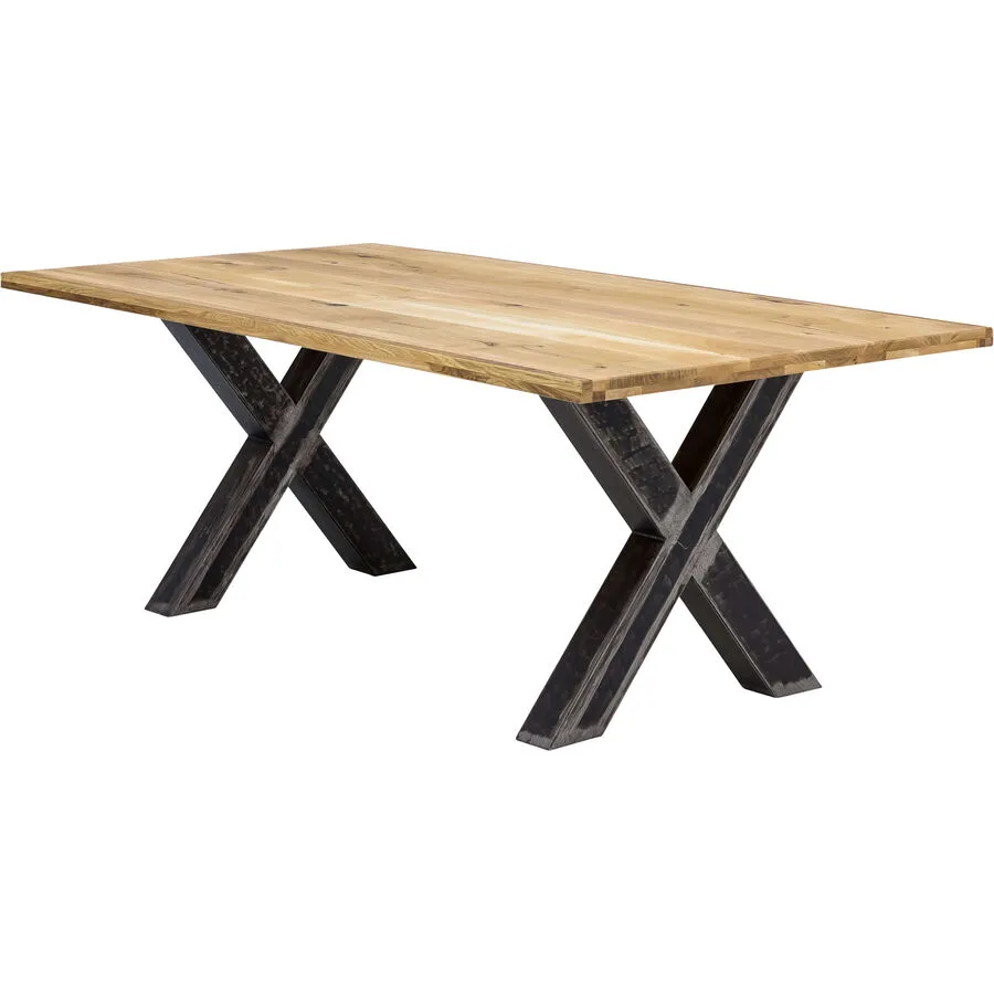Esstisch Ralf natur Wildeiche Massivholz B 180 T 100 cm