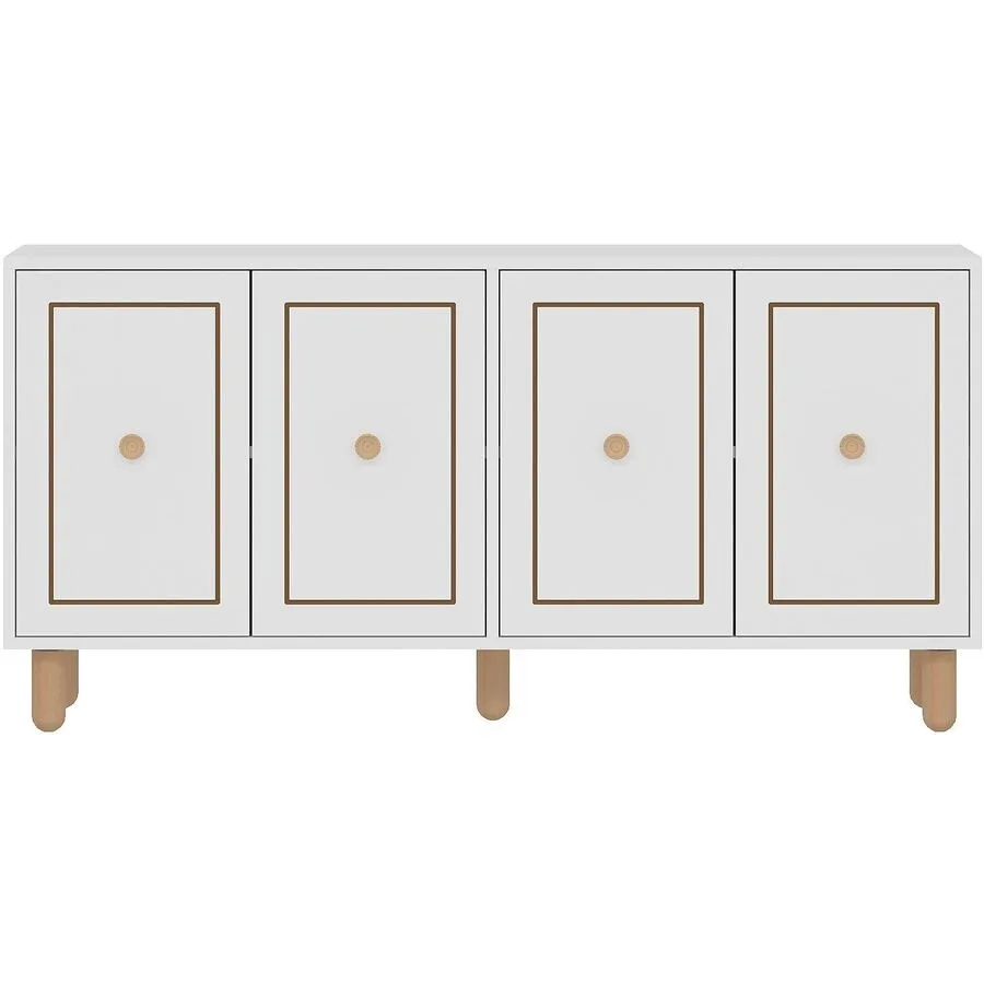 Sideboard Vint weiss Holzwerkstoff B 150 H 75 cm