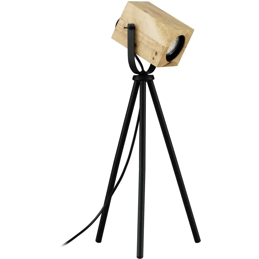 Eglo Tischlampe Ayles Schwarz Stahl 0 cm 47.5 cm - LED - LED Energiesparlampen