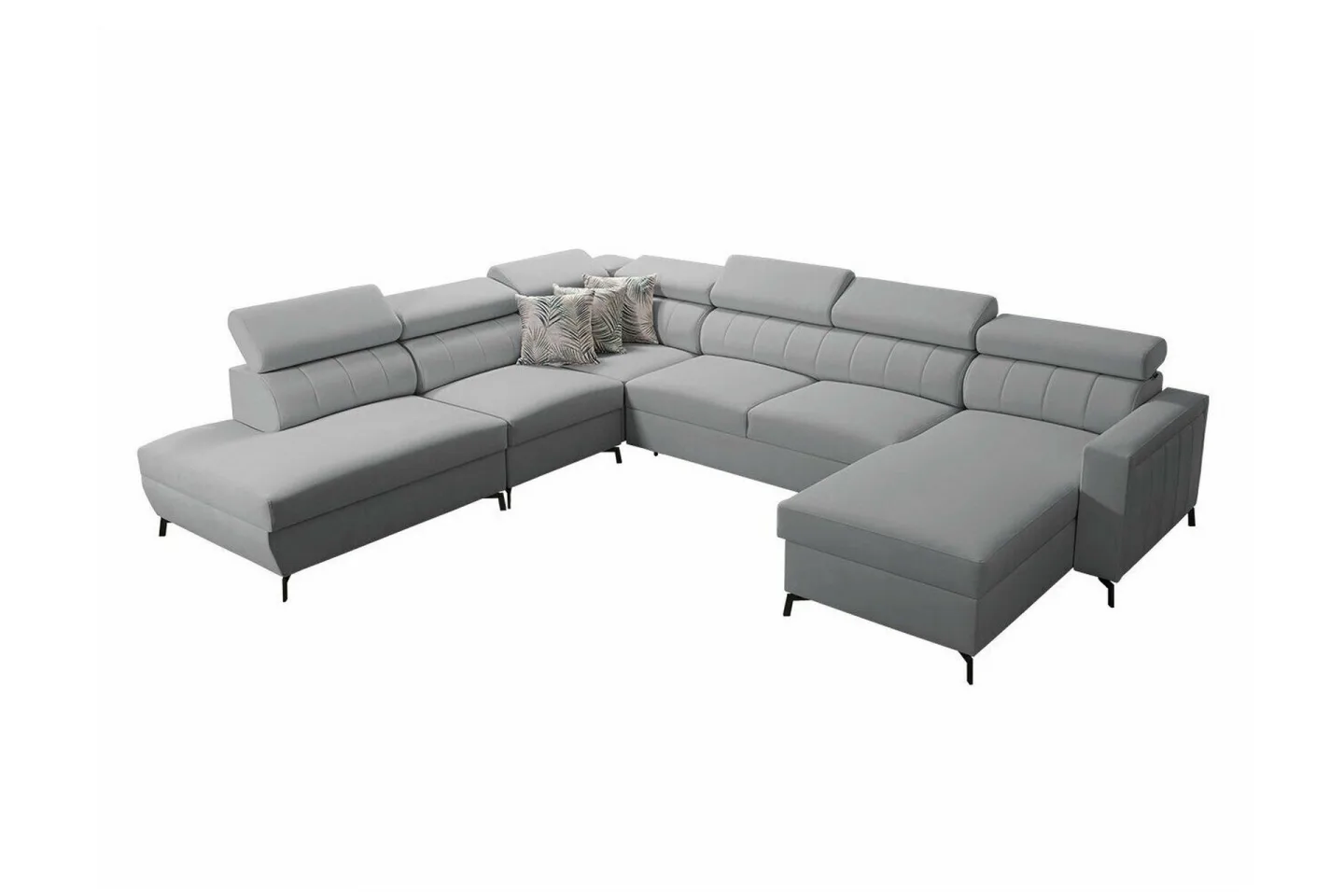 Galbally 5-sits Hörnbäddsoffa Light grey -