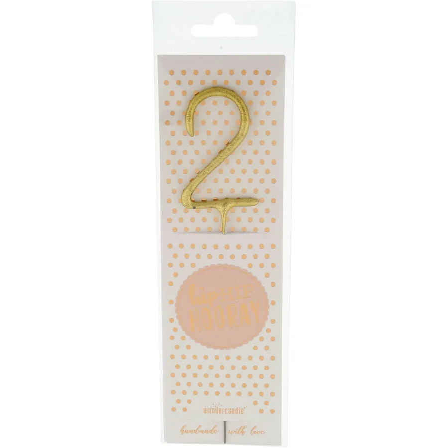 Tortendekoration Office gold Draht H 21.5 cm