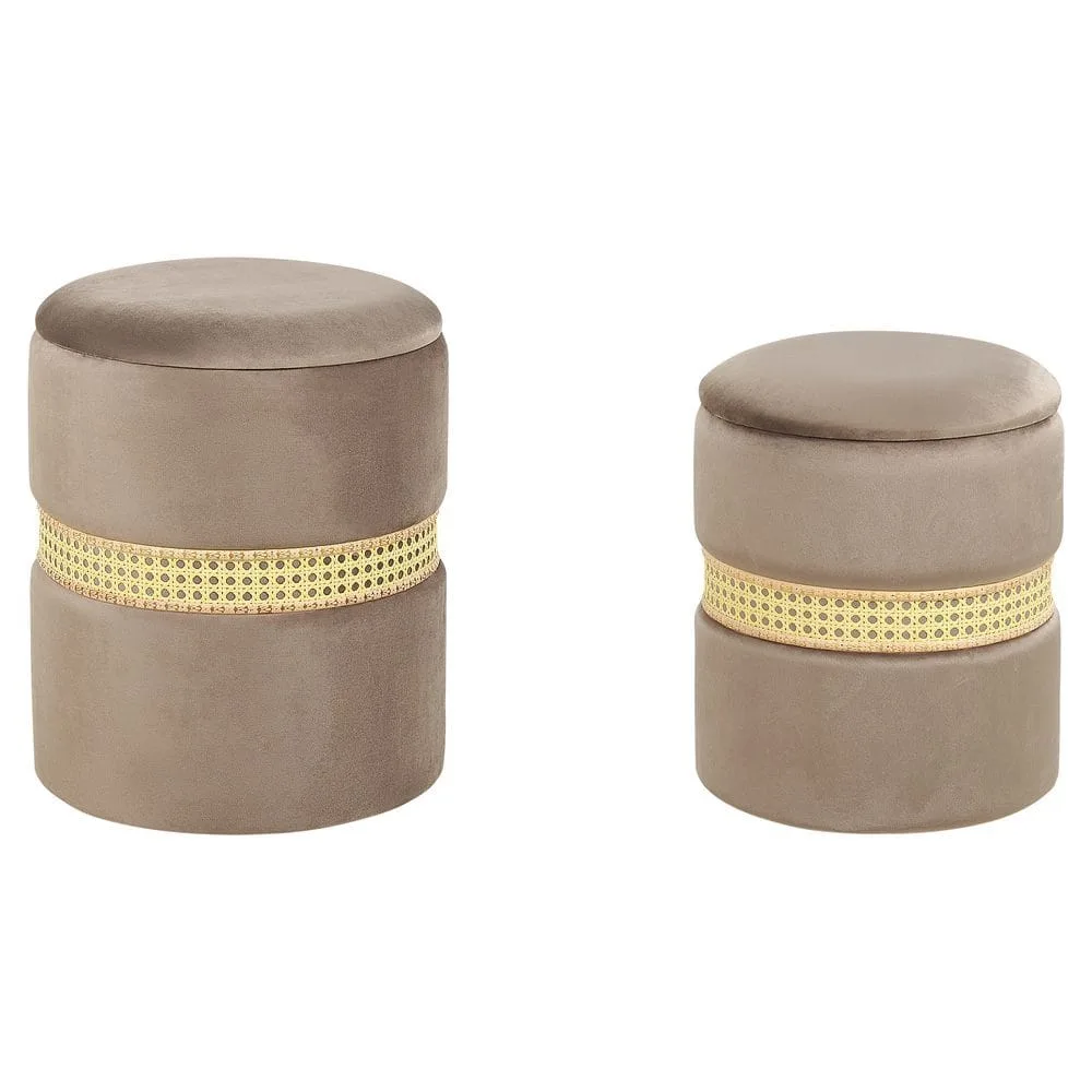 Puff Medford 2-pack - Grå