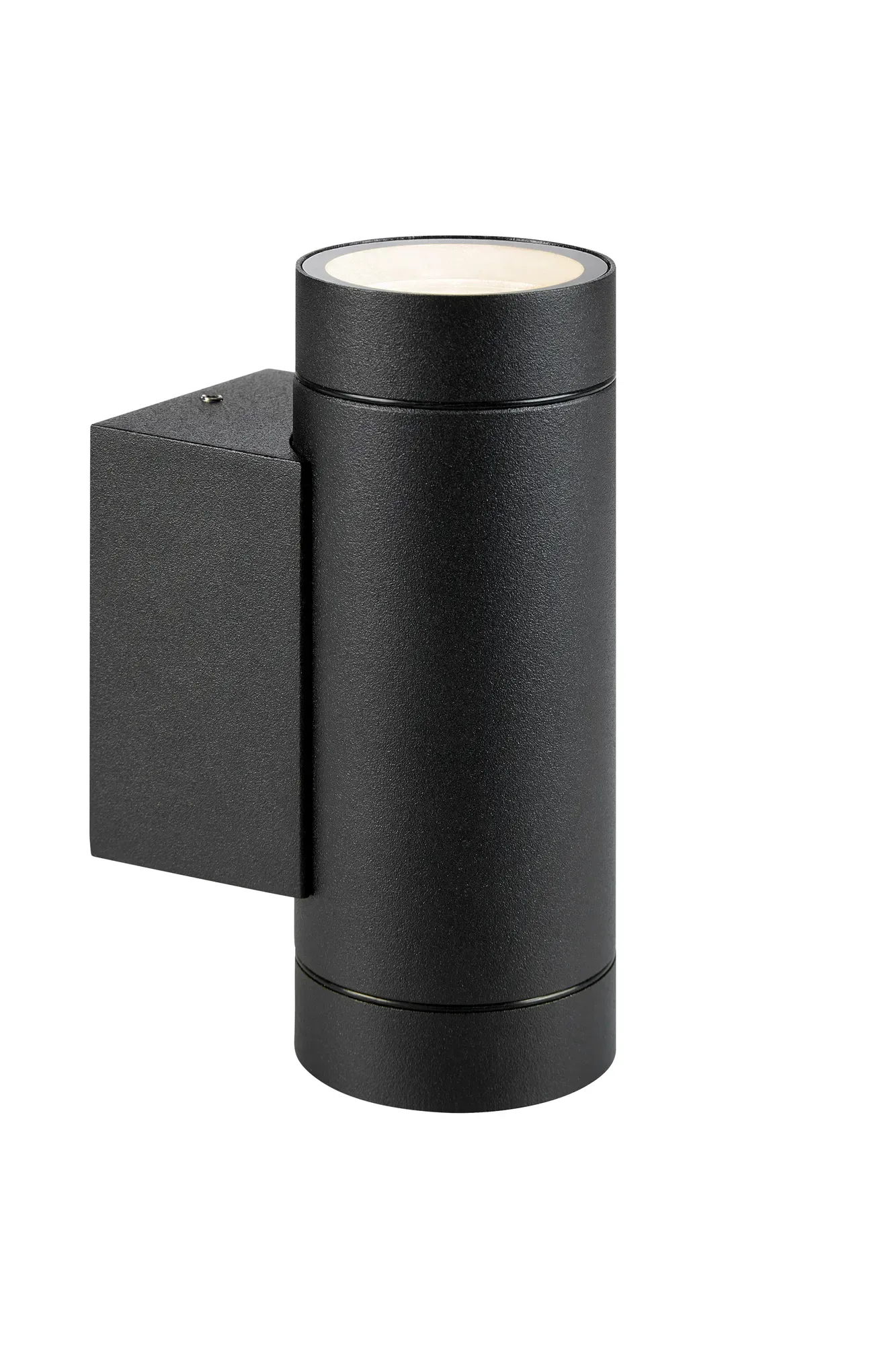 Pipe Fassadenlampe Schwarz Doppelt