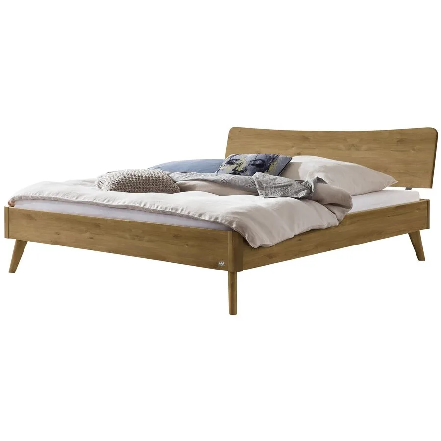 Hasena Bett Castello Wildeiche Natur Eiche Massivholz Massivholz 160 x 210 cm