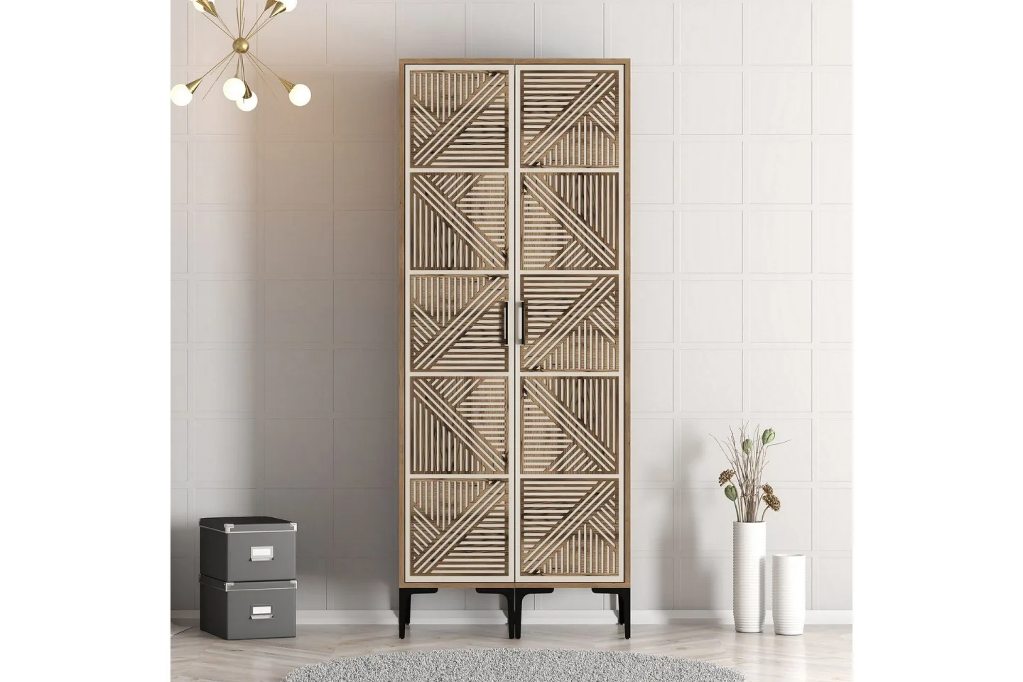 Kumsal Garderob 80 cm - Cream