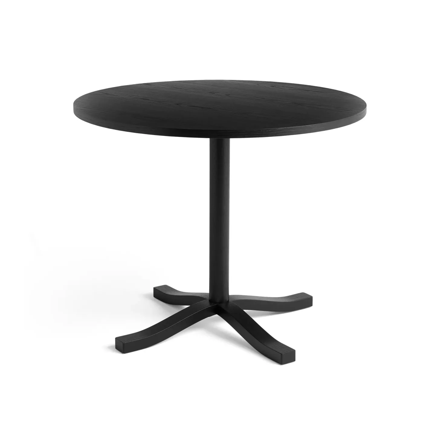 HAY Pastis Table matbord Ø90 Black lacquered ash