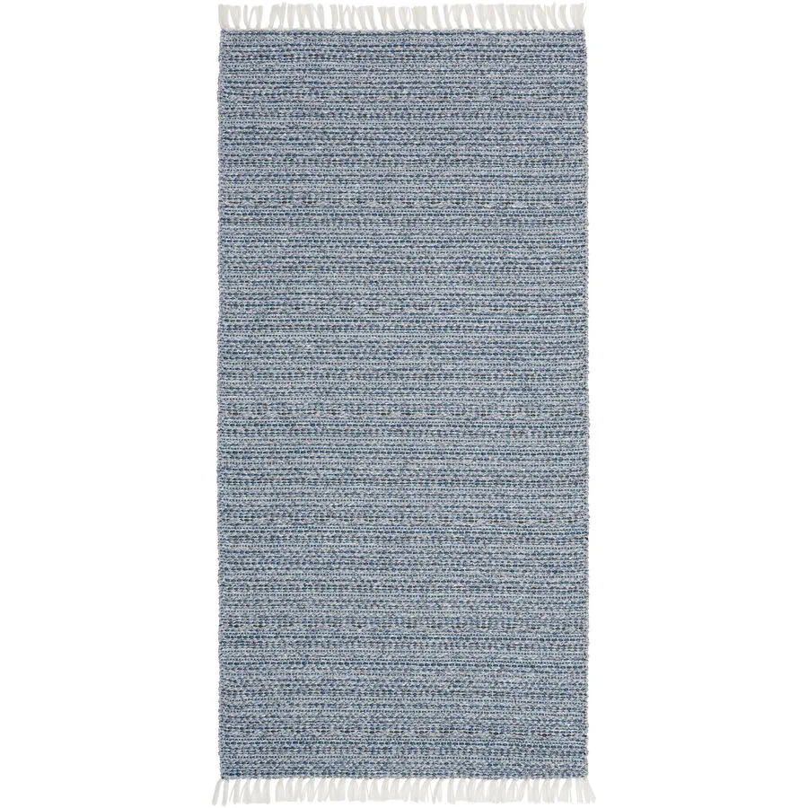HORREDSMATTAN Teppich Svea blau Mischgewebe 70 x 340 cm