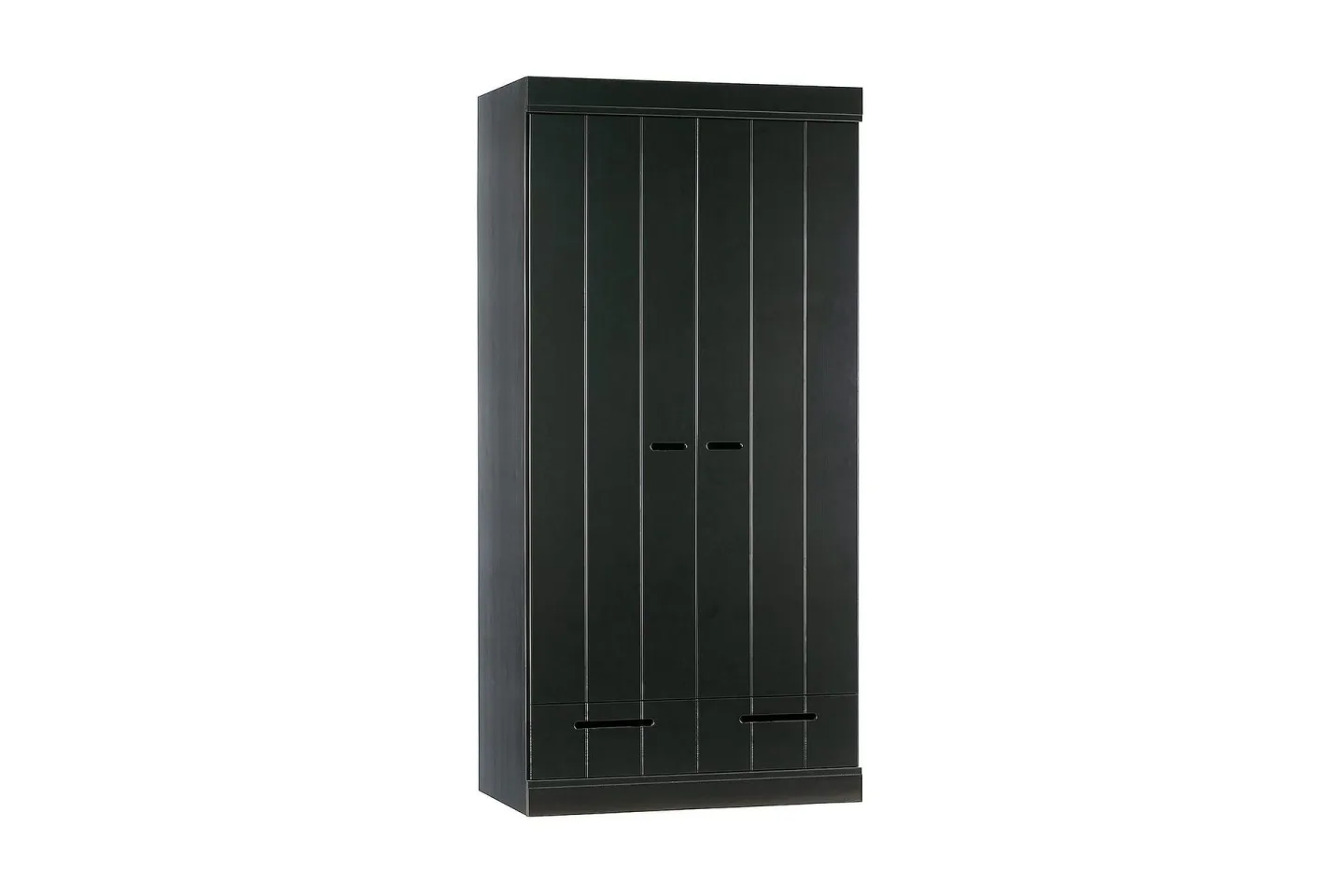 Varius Garderob 94x53 cm 2 Dörrar - Furu/Svart