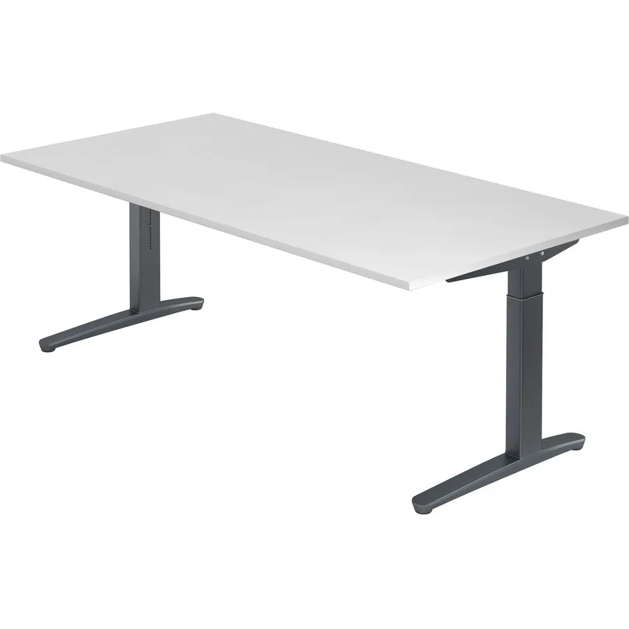 Schreibtisch Office weiss Holzwerkstoff B 200 T 100 cm