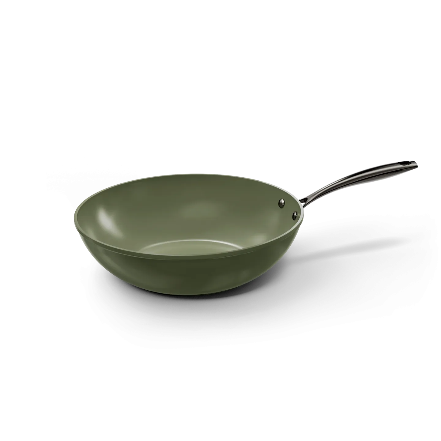 Dark Olive Wokpfannen 30 cm