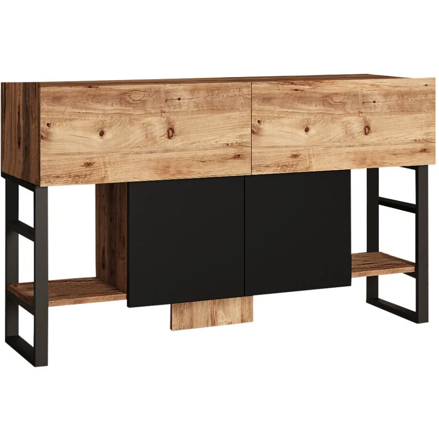Konsole Yemek Kiefer 100% melaminbeschichtete Spanplatte B 138.8 cm H 83.6 cm
