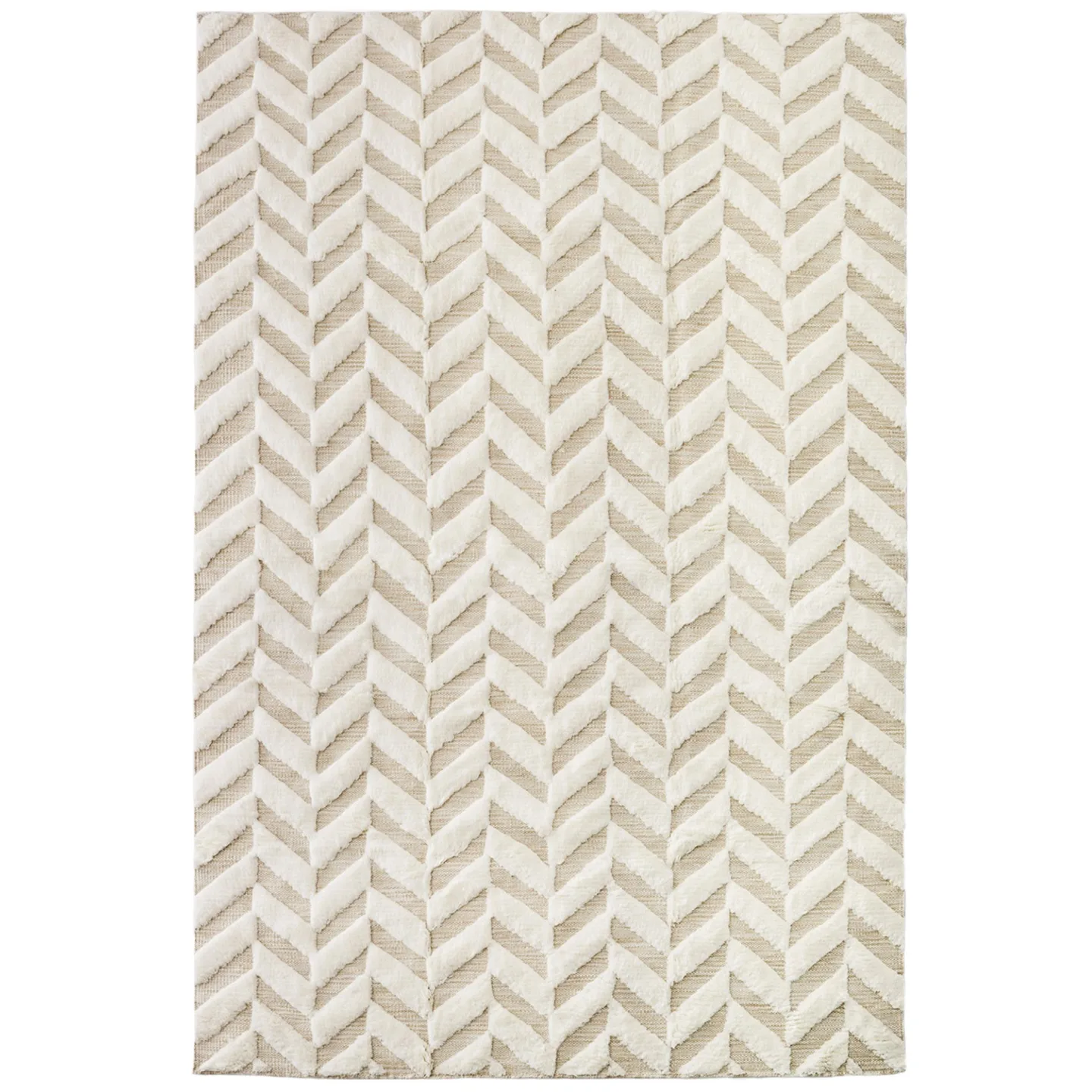 Dusty Deco - Herringbone 200x300 - White - Ullmattor - Edin & Lina Kjellvertz - Vit - Ull