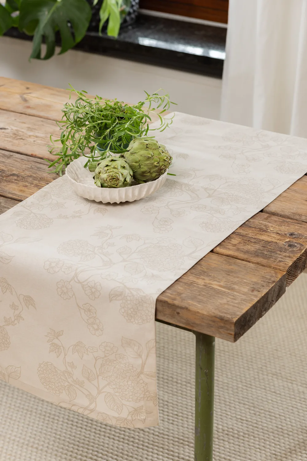 Løpere - Minna (beige) (Størrelse: 40 x 140)