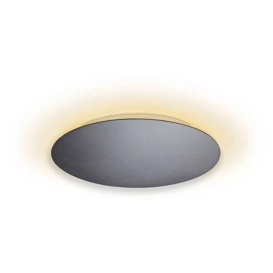 Escale Deckenlampe Blade Grau Aluminium 34 cm 3.5 cm - Farbe: anthrazit - LED - Lichtfarbe: Extra warmweiss - LED Energiesparlampen
