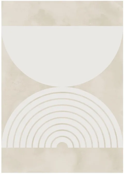 Wilton-teppe - Pau (beige/hvit) (Størrelse: 160 x 230 cm)