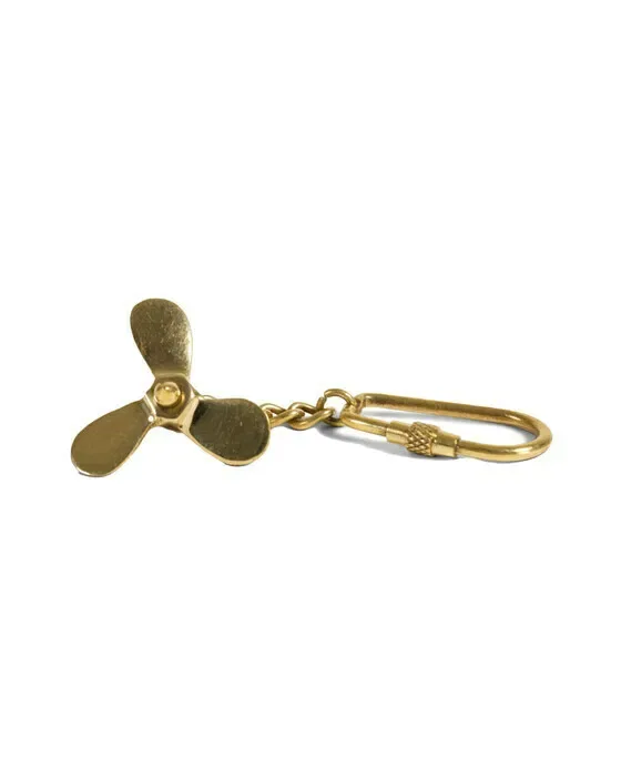 Propellor Keychain Brass