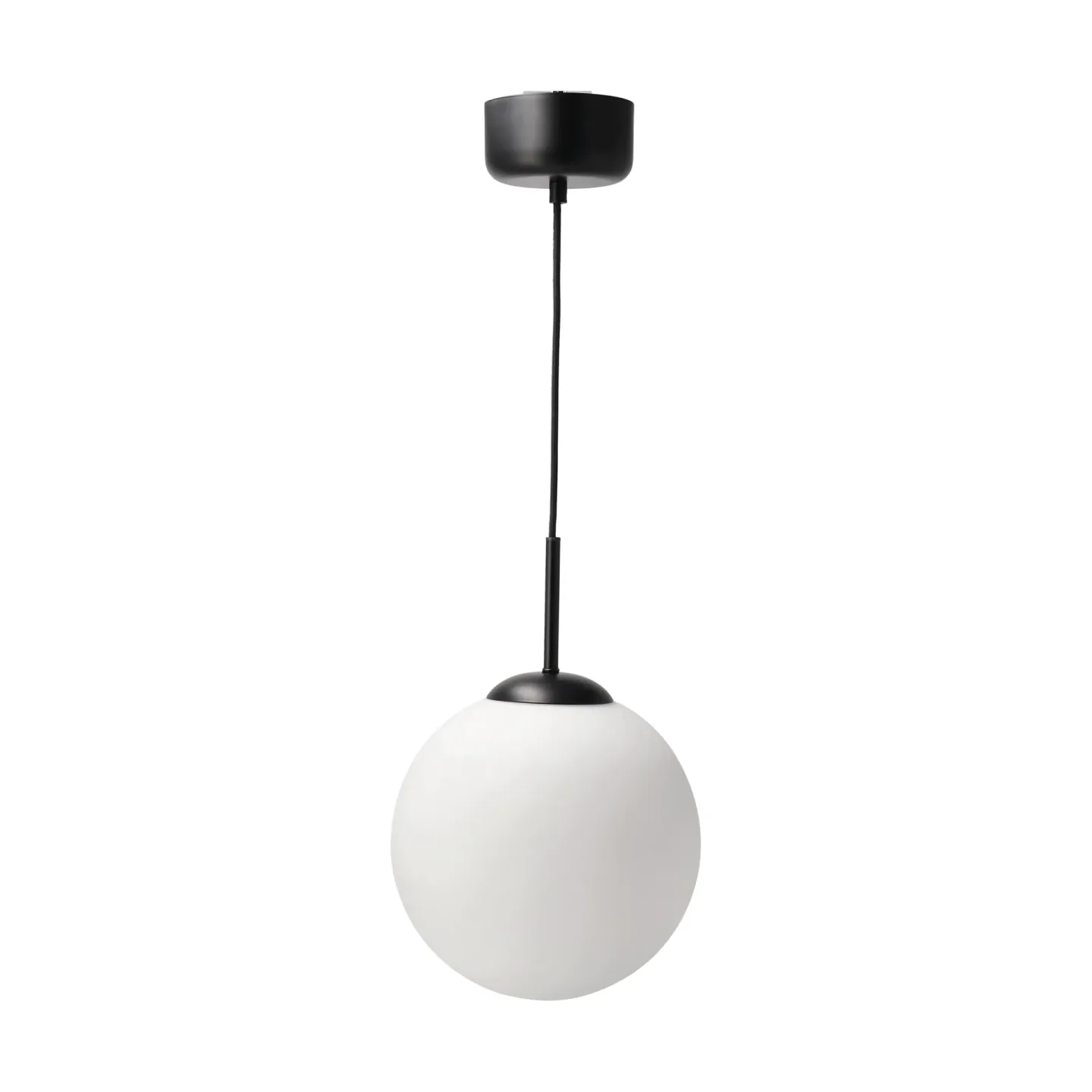 Scandi Living Solar Pendelleuchte D25 cm Frostglas weiß