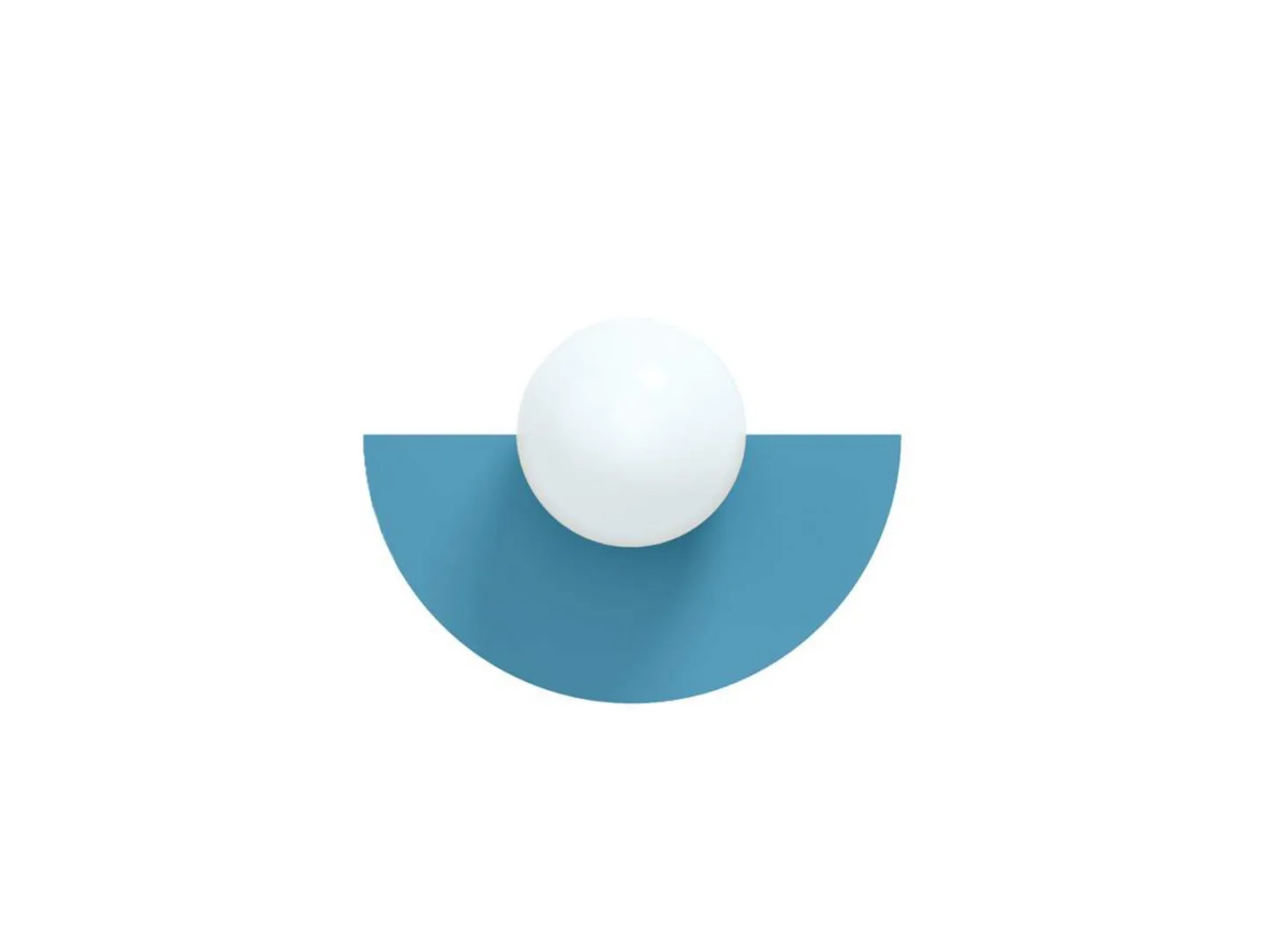 Candy Big Circle 180 S Wandleuchte, blau - Swedish Ninja - Wohnzimmer - Metall