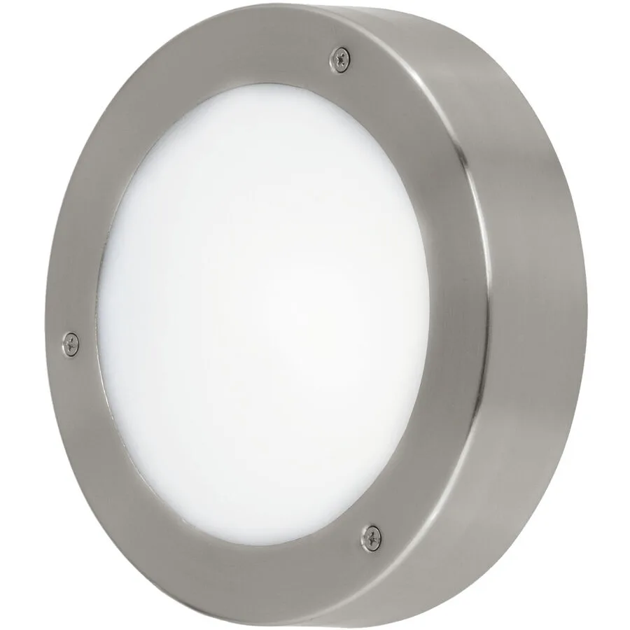 Eglo Wandlampe aussen Vento 2 Edelstahl Edelstahl - LED - Lichtfarbe: Warmweiss - LED Energiesparlampen