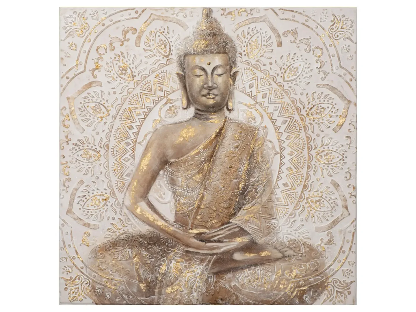 image LAND Bild Goldener Buddha 1 Gelb | Schubiger Möbel