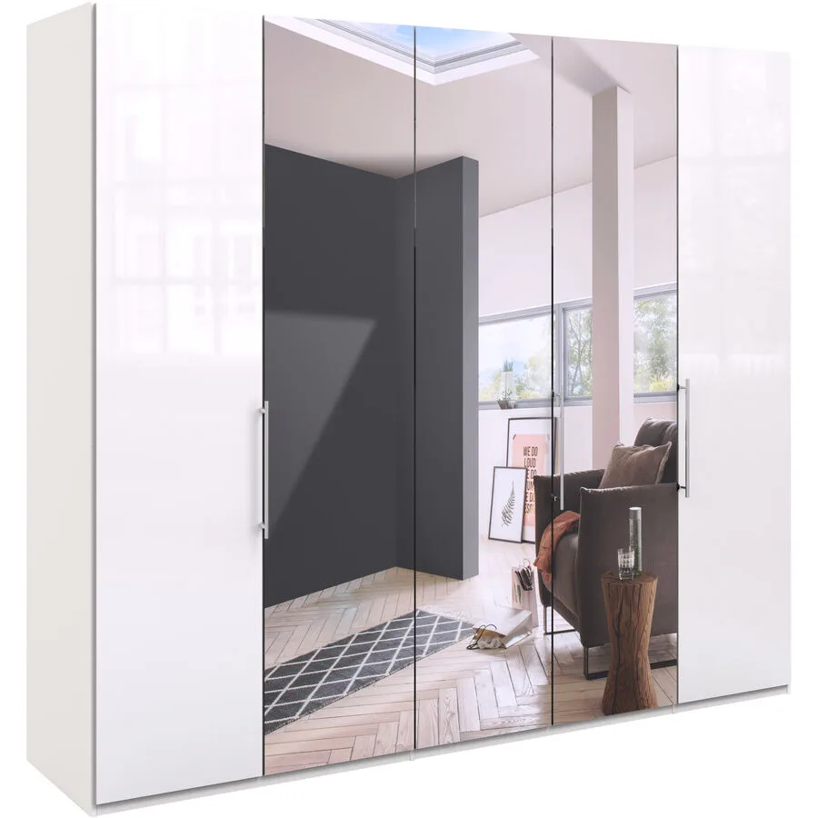 Kleiderschrank Folt weiss Holzwerkstoff B 250 cm