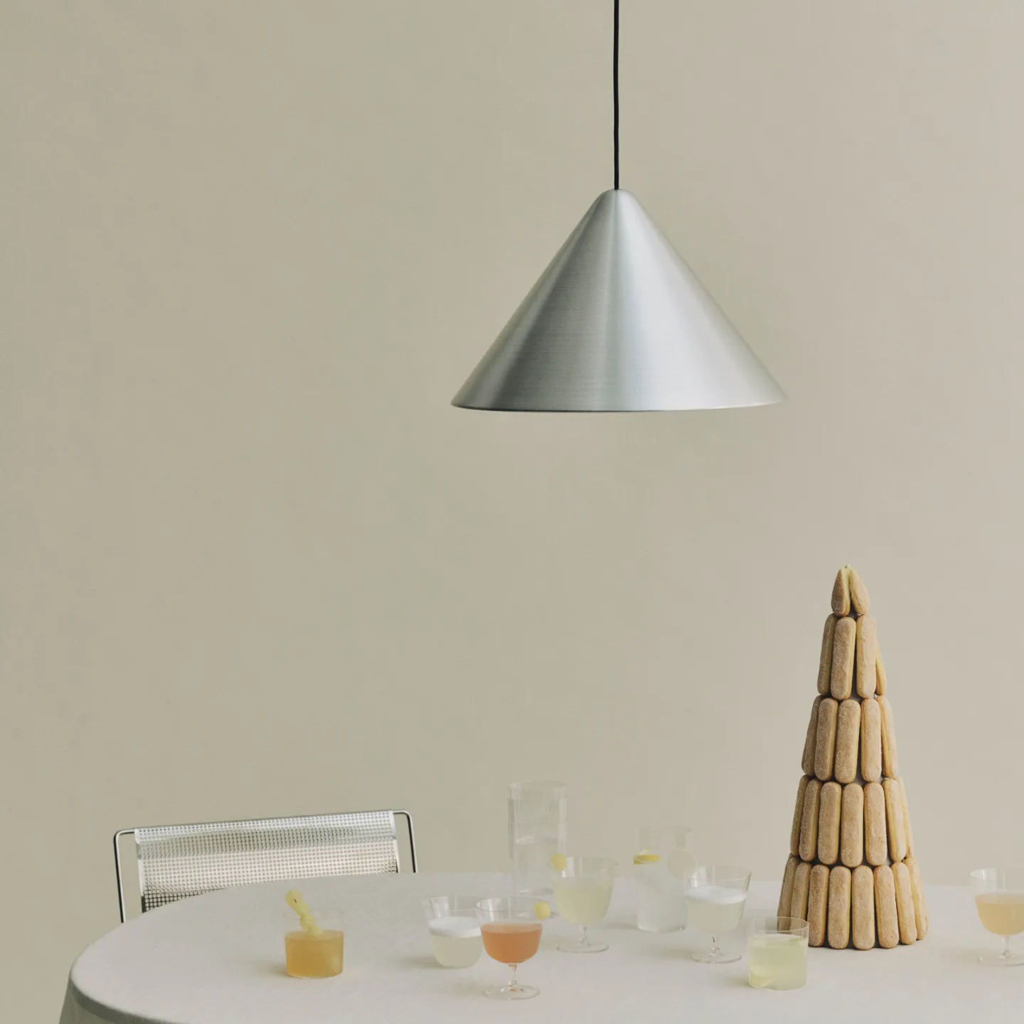 Compass Pendellampe, alu, Ø 26 cm, GX53 - HAY - Wohnzimmer - Design - Aluminium - Einflammig