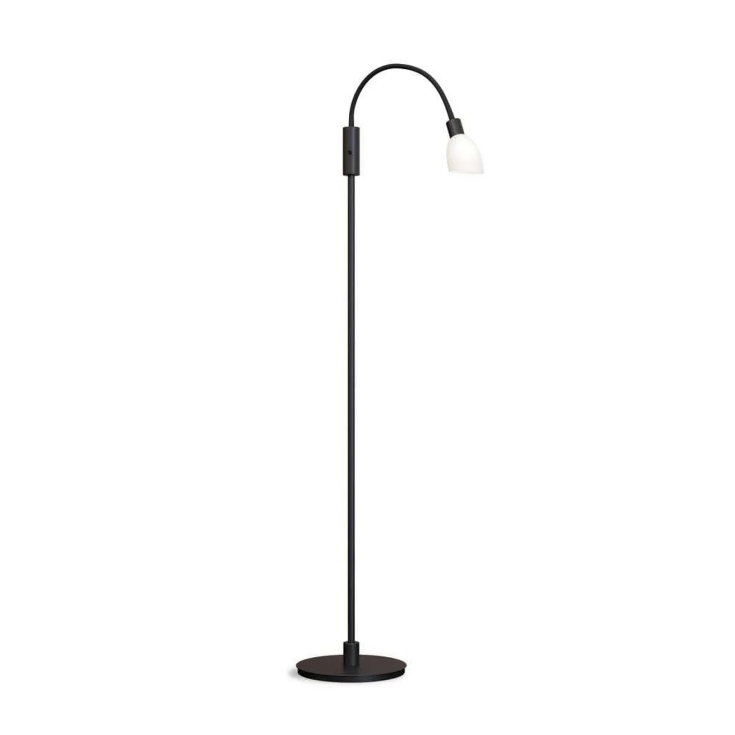 Cut 1 Stehleuchte Black/Opal - Herstal - Wohnzimmer - Metall