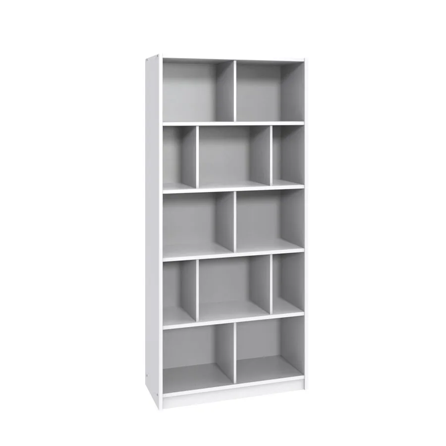 Regal Nordy weiss Holzwerkstoff B 90 H 197 cm