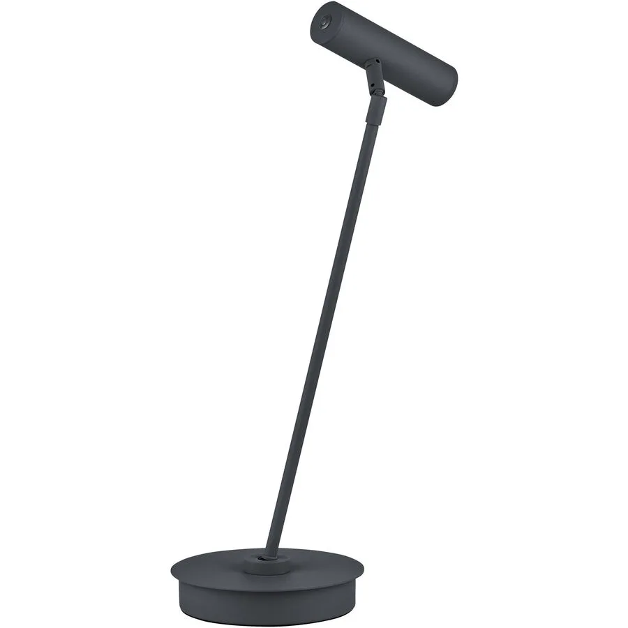 Tischlampe Tom Pro Schwarz Metall 47.5 cm - LED - Lichtfarbe: Extra warmweiss - Helles Neutralweiss - LED Energiesparlampen