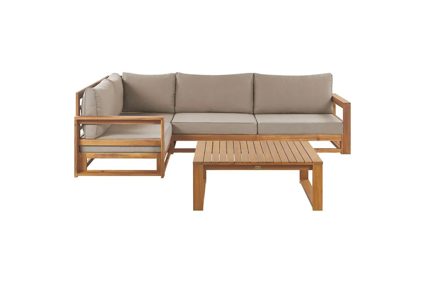 Loungegrupp Timor Ljus trä/beige, Ja, Högervänd - Ljus trä/beige, Ja, Högervänd