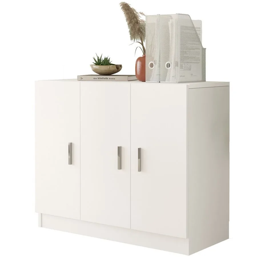 Schrank Yemek weiss Melaminbeschichtete Spanplatte B 89.1 cm H 73.8 cm