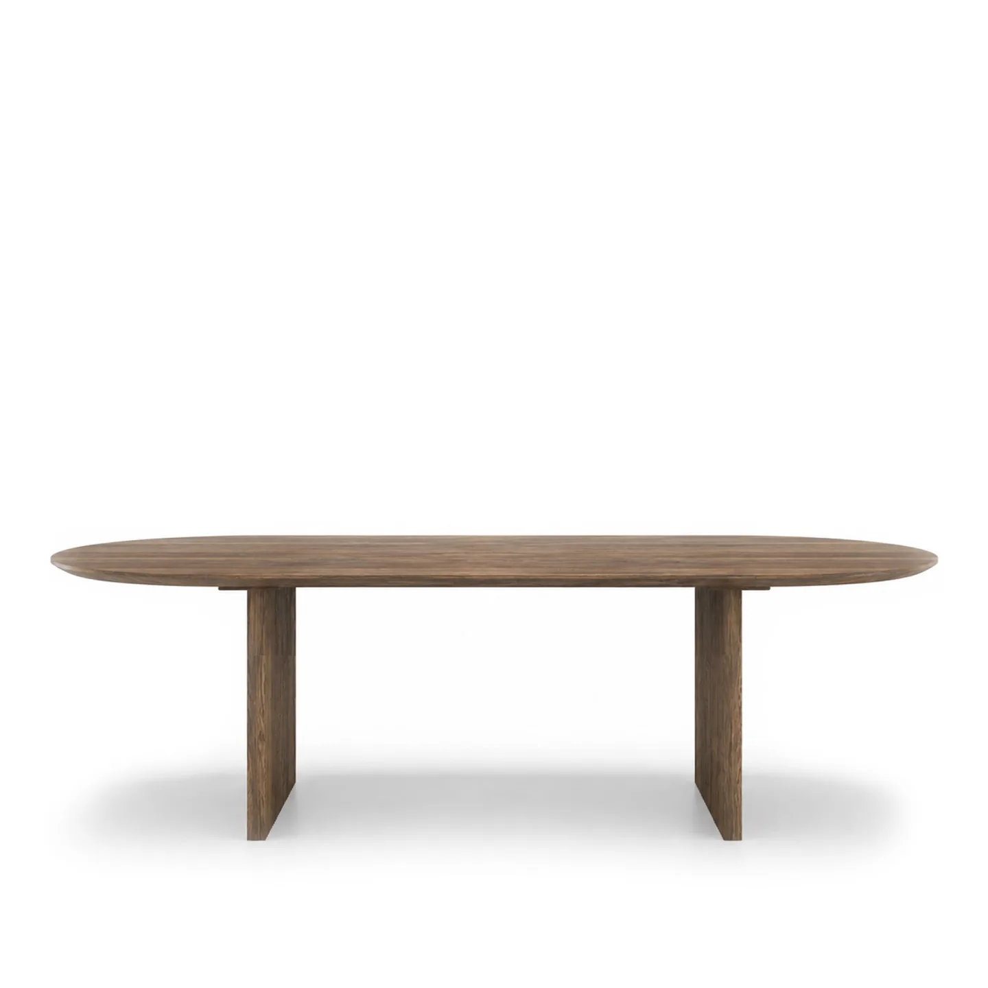 Dk3 - Ten Table Oval L240 x W105 x H72 cm Max 2 extension leaves Smoked oak - oil - Matbord - Christian Troels and Jacob Plejdrup - Brun - Trä