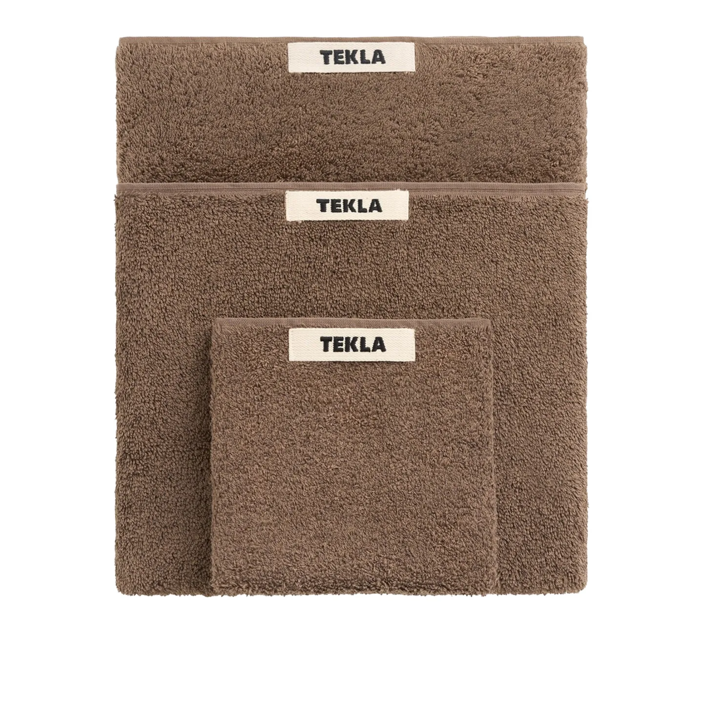 Tekla - Terry gästhandduk 30x50 cm kodiak brown - Handdukar och badlakan - Brun