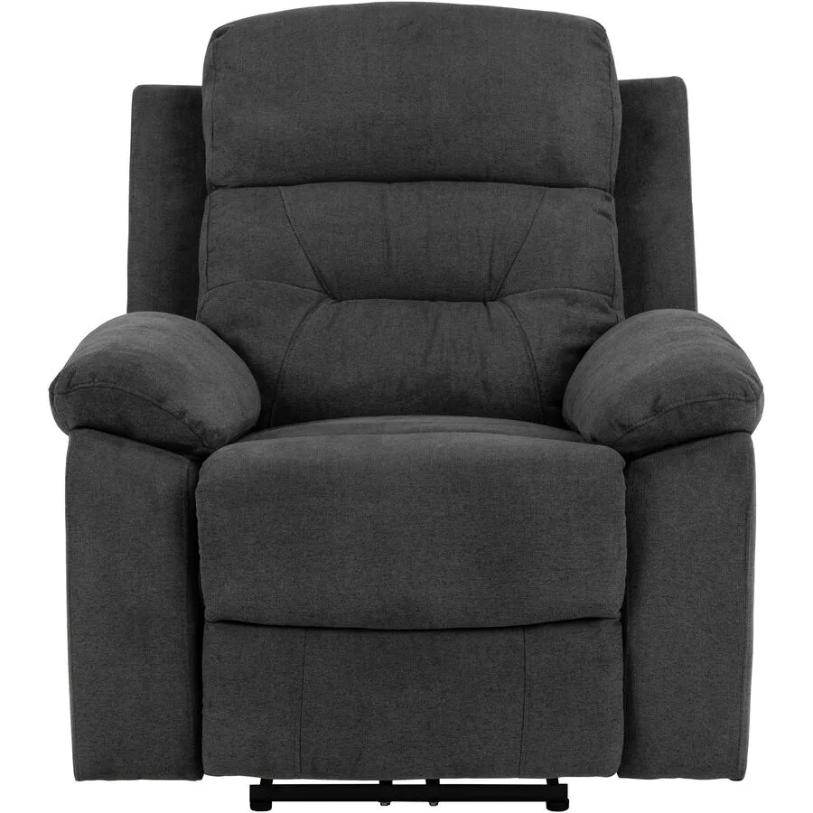 Relaxsessel Roosevelt dunkelgrau Stoff T 96 B 92 H 98 cm