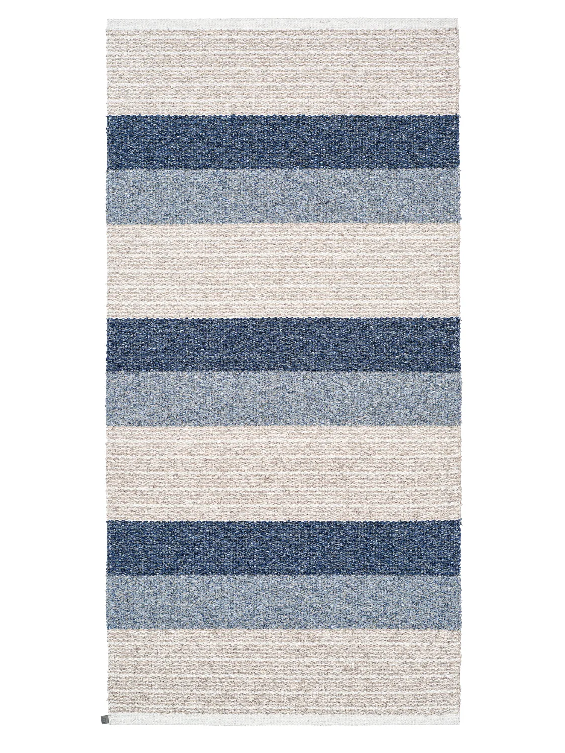 Plast- og garntepper - Horredsmattan Myra mix (blå) (Størrelse: 70 x 340 cm)