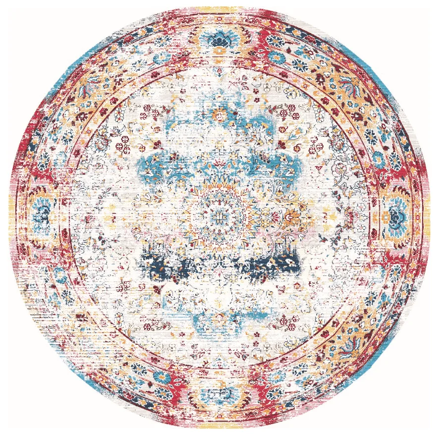 Rund teppe - Jedaida (multi) (Størrelse: Ø 120 cm)