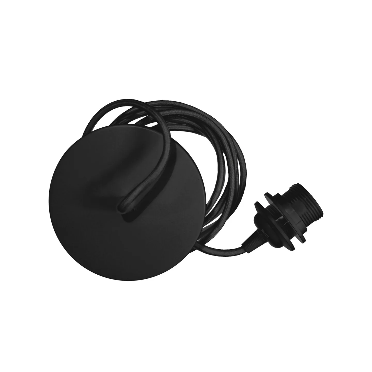 Rosette Aufhängungs-Kit E27 Black - UMAGE