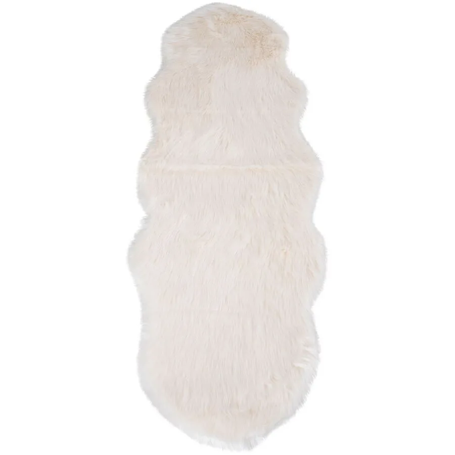Kunstpelz Qirena ivory Polyester B 60 cm
