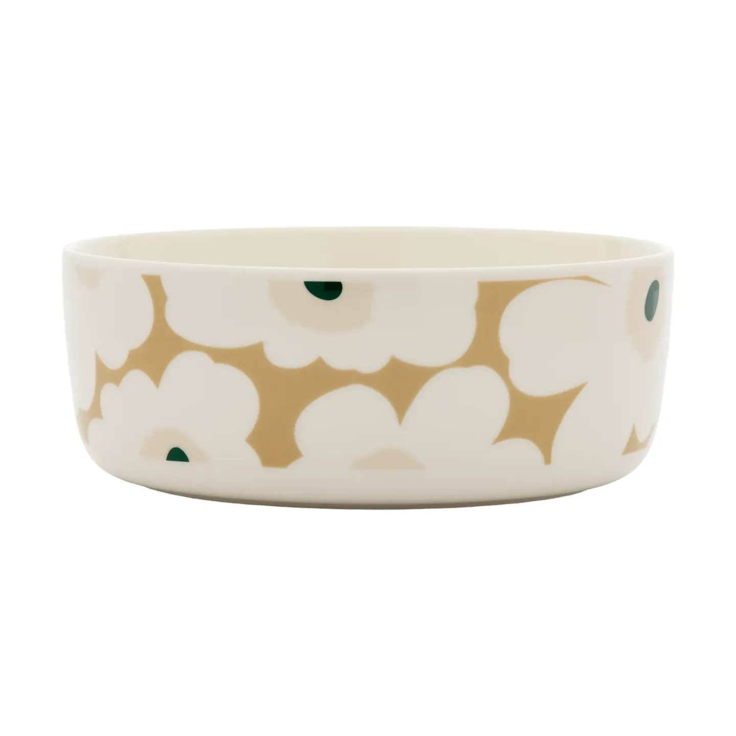 Marimekko Unikko Schüssel 1,5 l White-beige-light sand-dark green