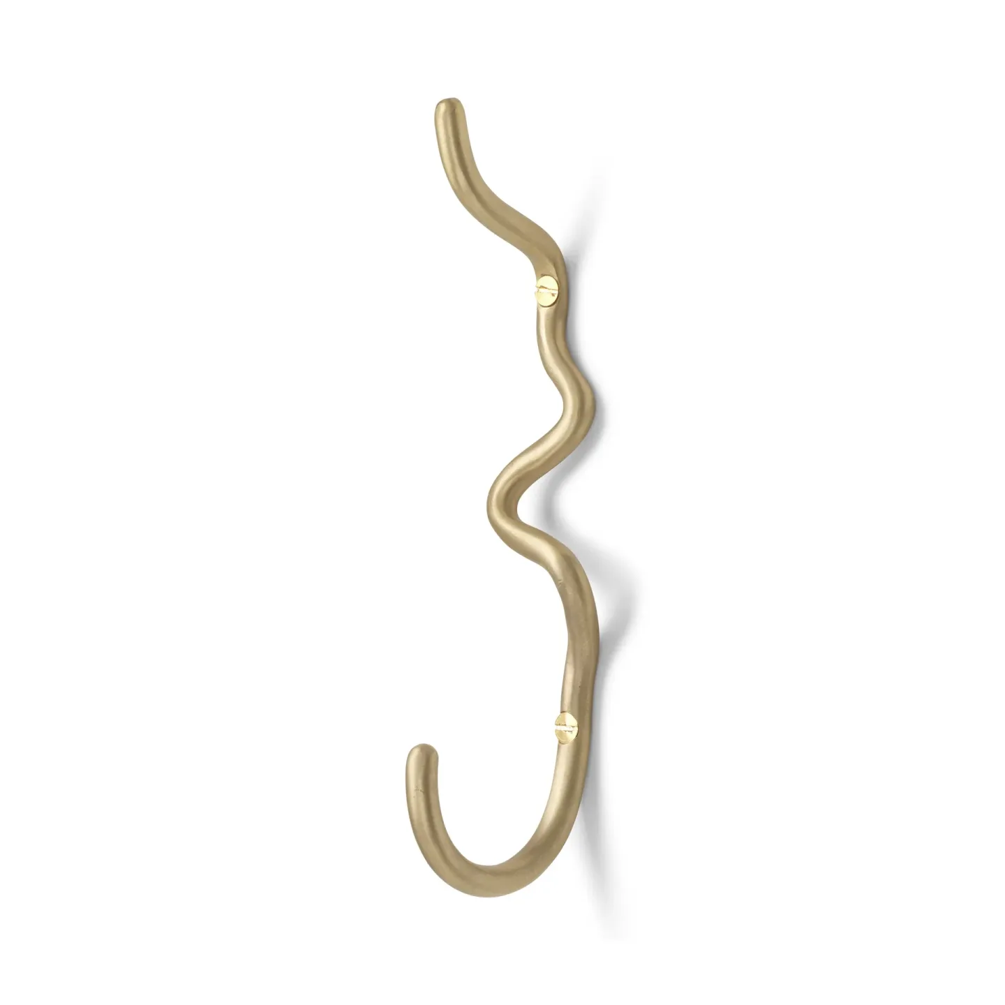 Ferm Living Curvature Haken einfach Messing