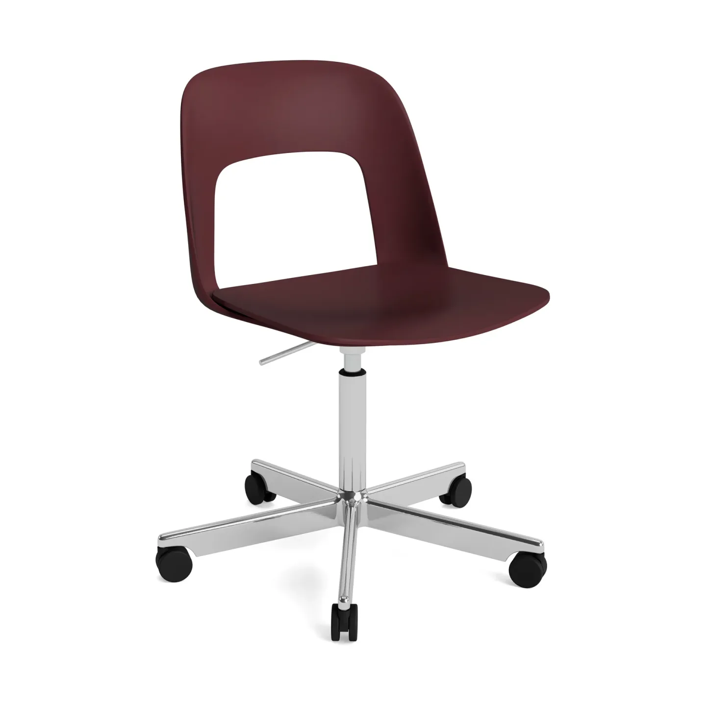 HAY Layout Chair 141 stol Bordeaux-polerad aluminium