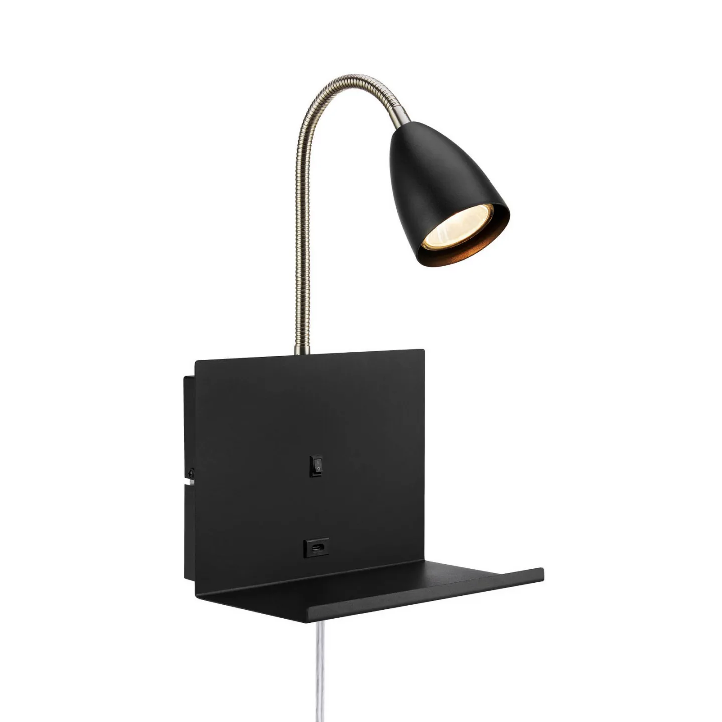 Cuarto Wandleuchte Black - Markslöjd - Schlafzimmer - Modern - Metall - Einflammig