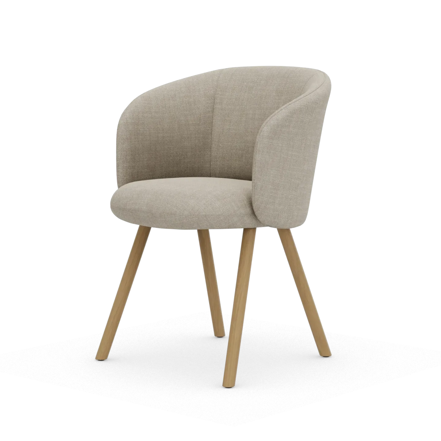 Vitra Mikado karmstol Savana Pearl melange-natural oak