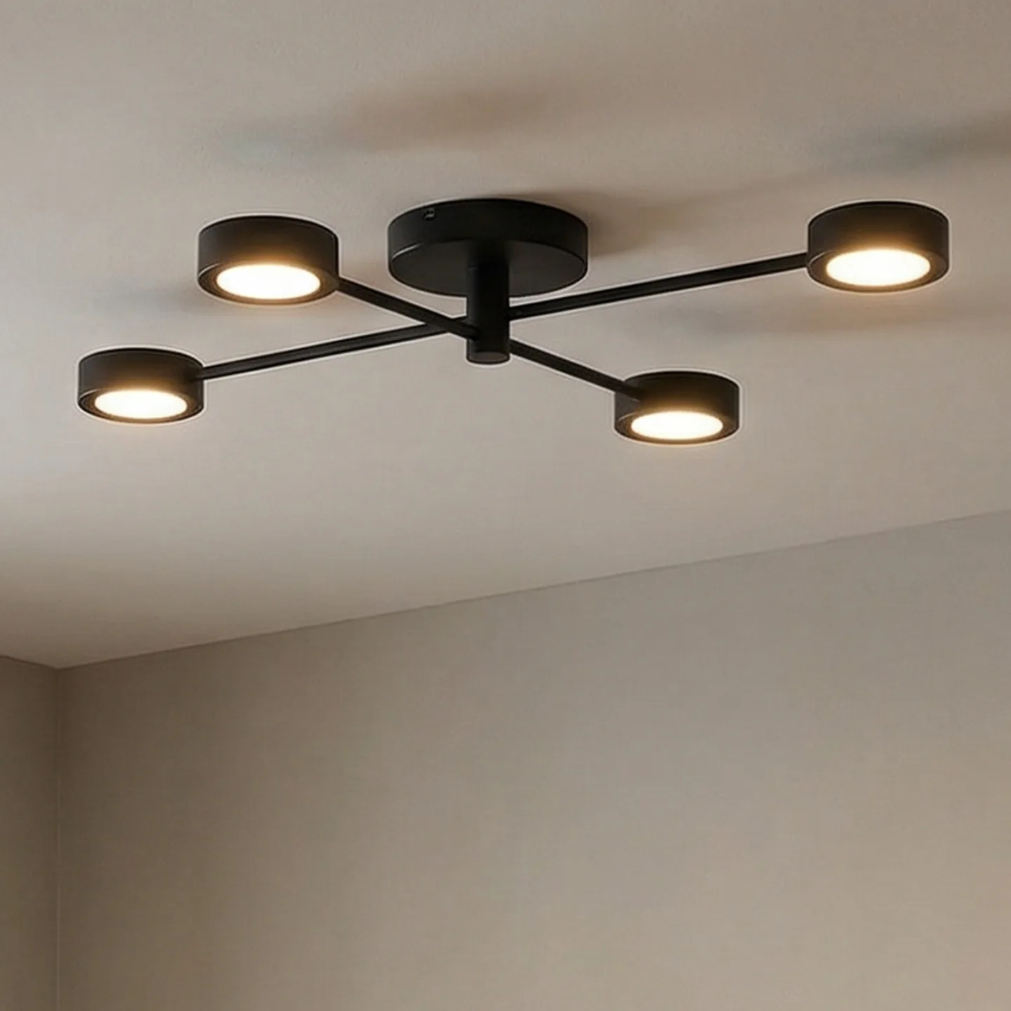 Clyde Flex 4-Rail Deckenleuchte Black - Nordlux - Schlafzimmer - Metall - Mehrflammig