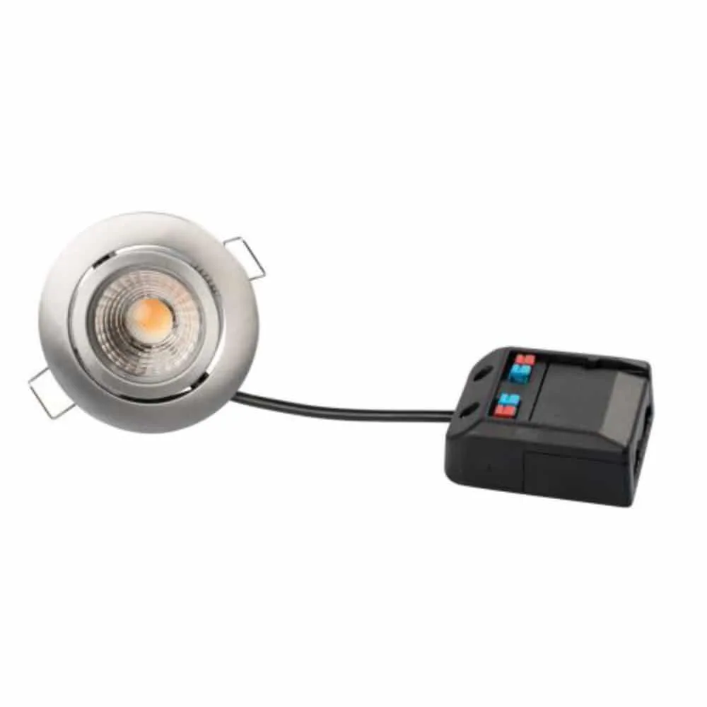Claudia Loop Minispot 65mm IP44 Dim 927 Borstad aluminium
